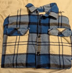 Patagonia Fjord Flannel Blue and White